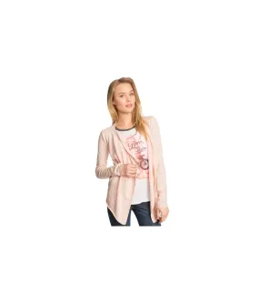 Aeropostale Womens Heathered Drape Cardigan Sweater