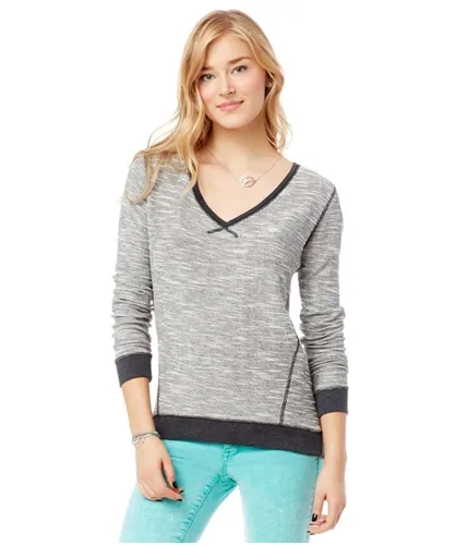 Aeropostale Womens Tight V Neck Knit Sweater