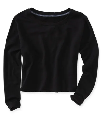 Aeropostale Womens Wide Cropped Crew Knit Sweater