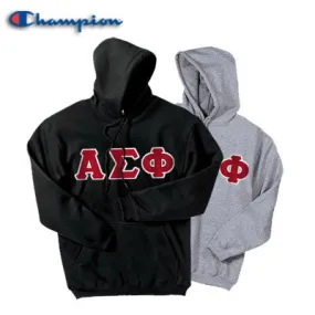 Alpha Sigma Phi Champion Powerblend Hoodie, 2-Pack Bundle Deal - Champion S700 - TWILL