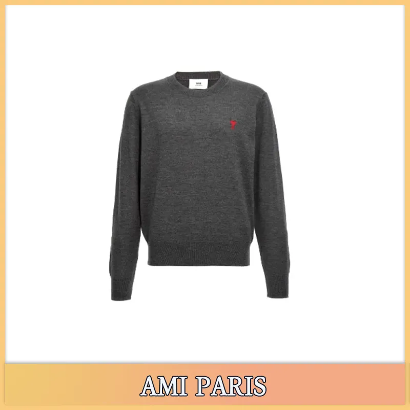 AMI PARIS  |Unisex Street Style Chain Skater Style Designers Sweaters