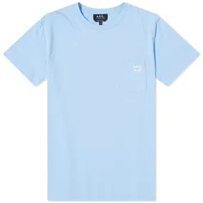 A.P.C. Andrew Logo Pocket T-ShirtBlue