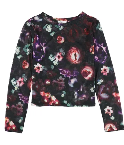 Bar Iii Womens Floral Knit Sweater