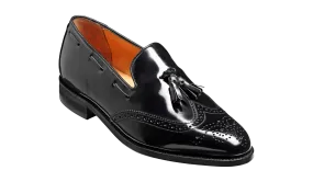 Barker Clive  Classic Wing Cap Loafer -Hi Shine Black