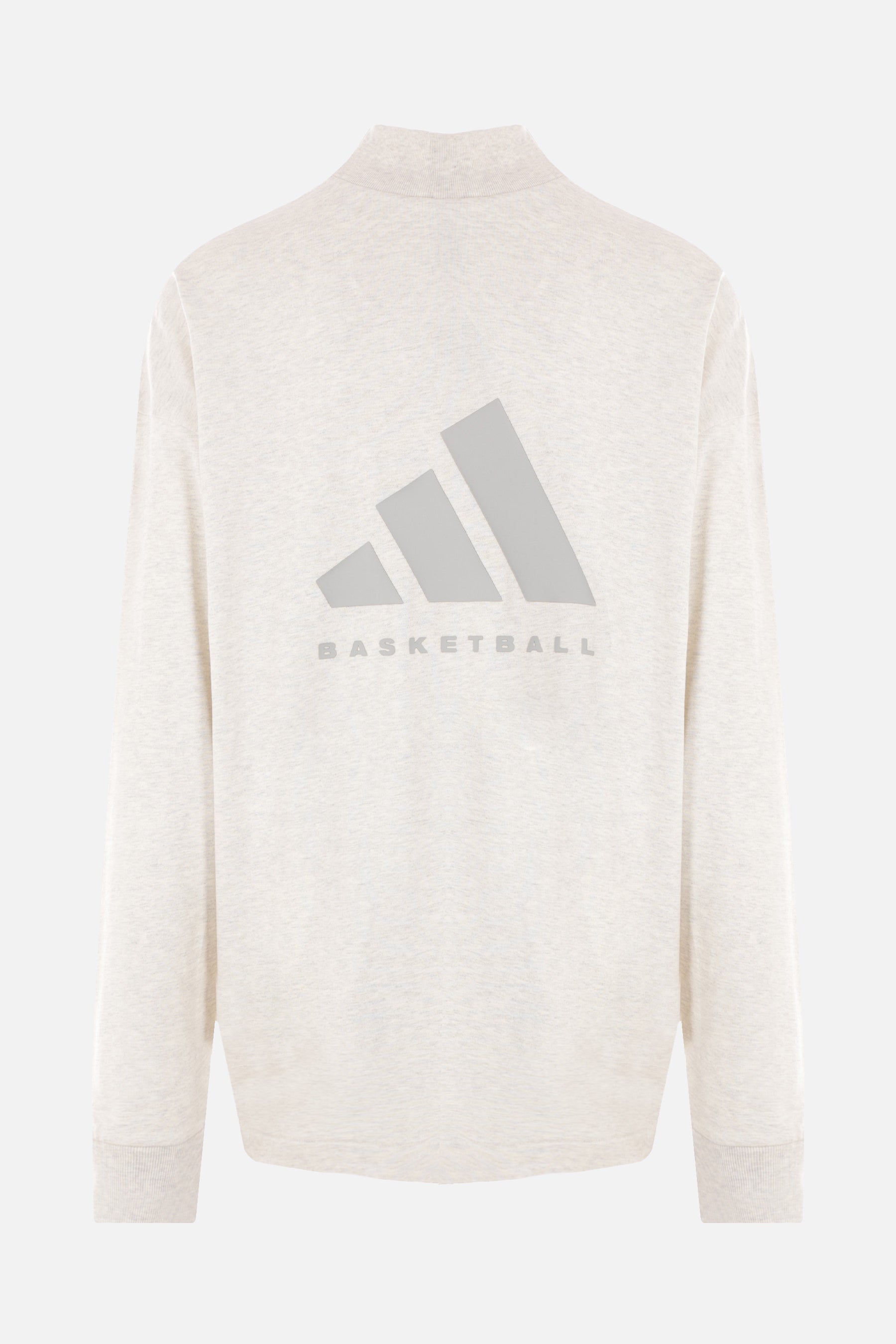 Basketball logo printed cotton long-sleeved t-shirt