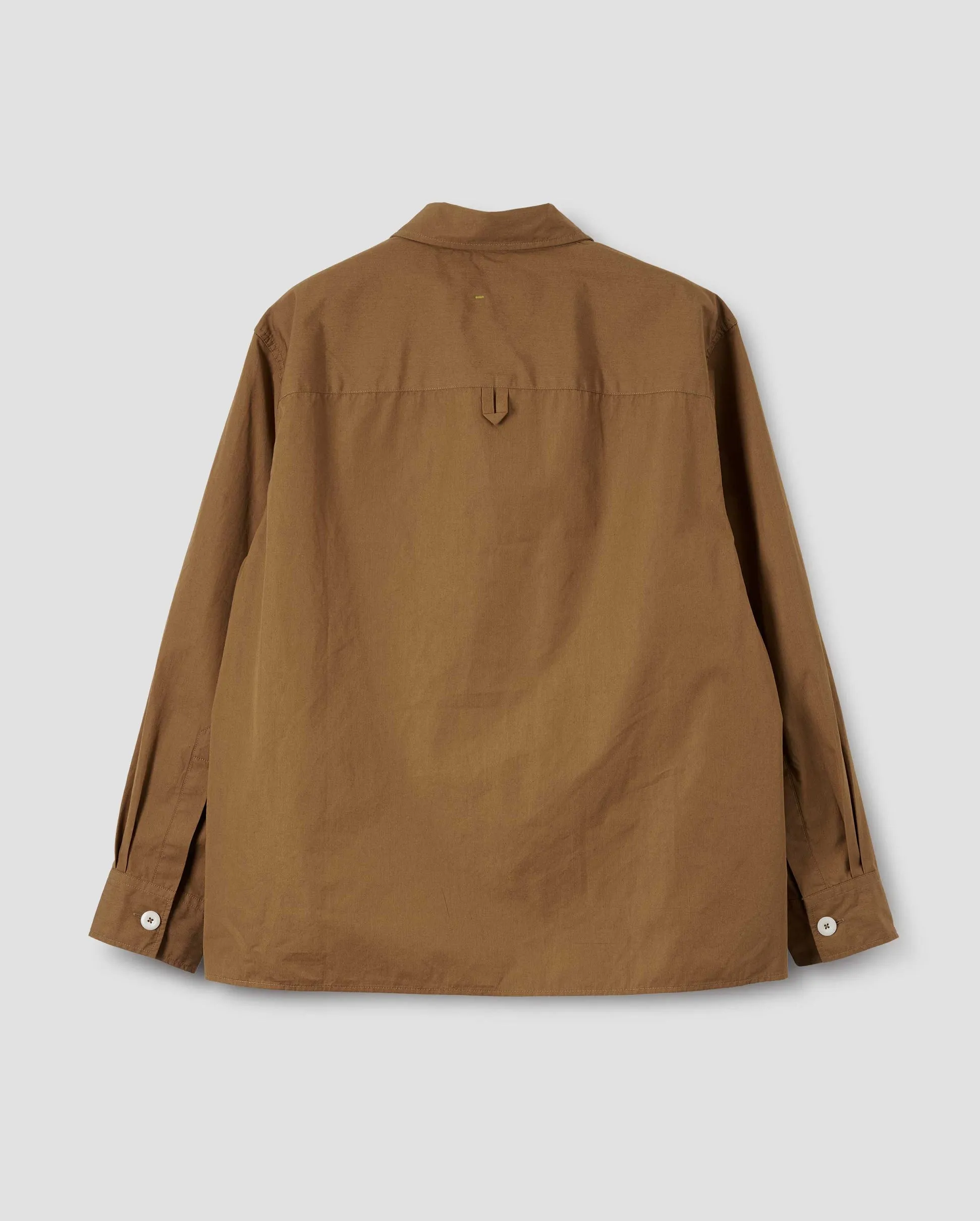 BIG POCKET SWING SHIRT / TOBACCO