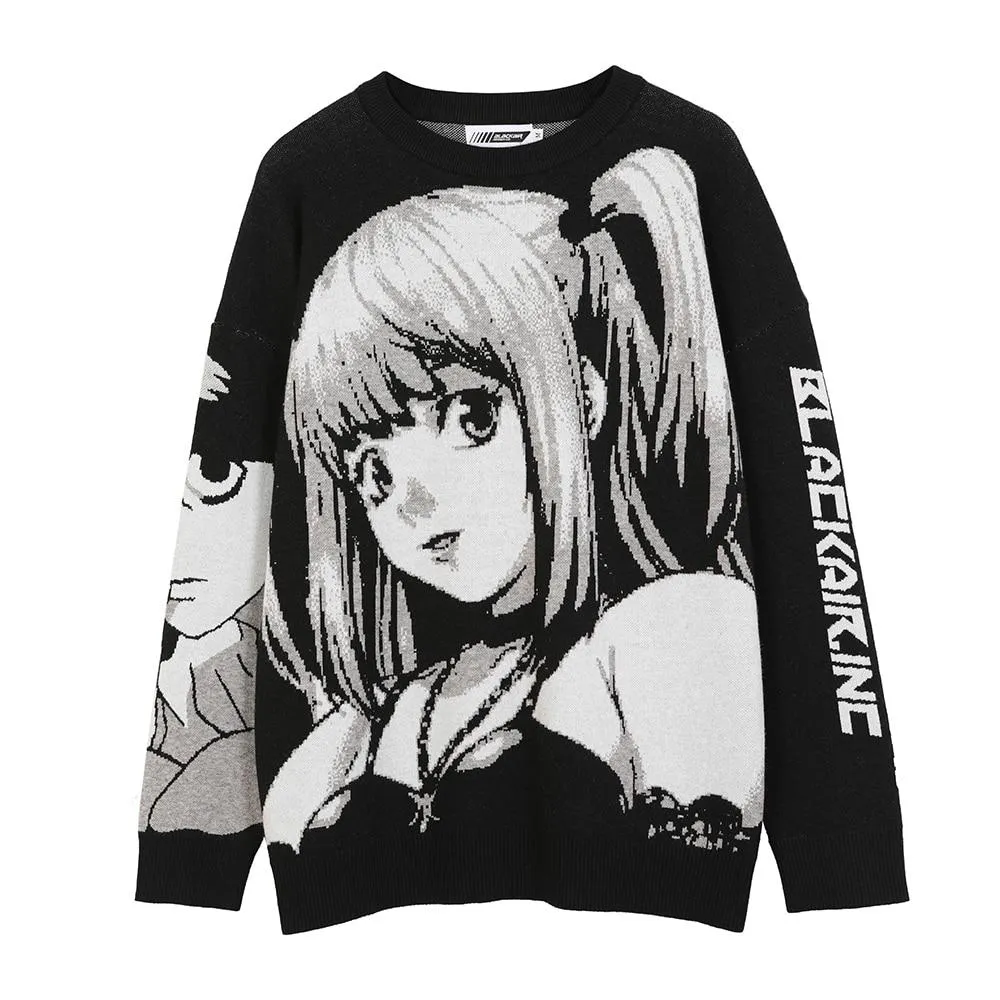 Black Sweater Anime Girl