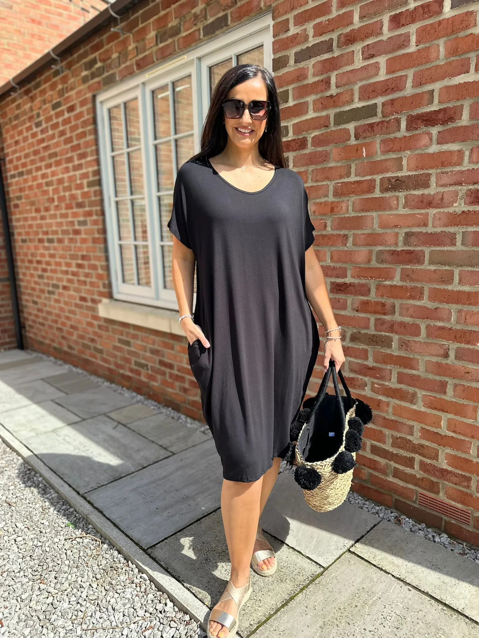 Black Tilletts T-Shirt Dress Tammy