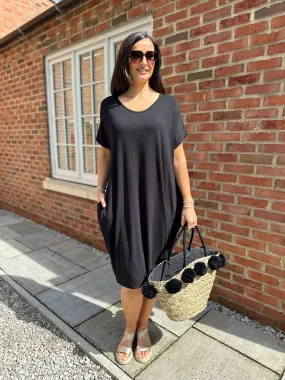 Black Tilletts T-Shirt Dress Tammy