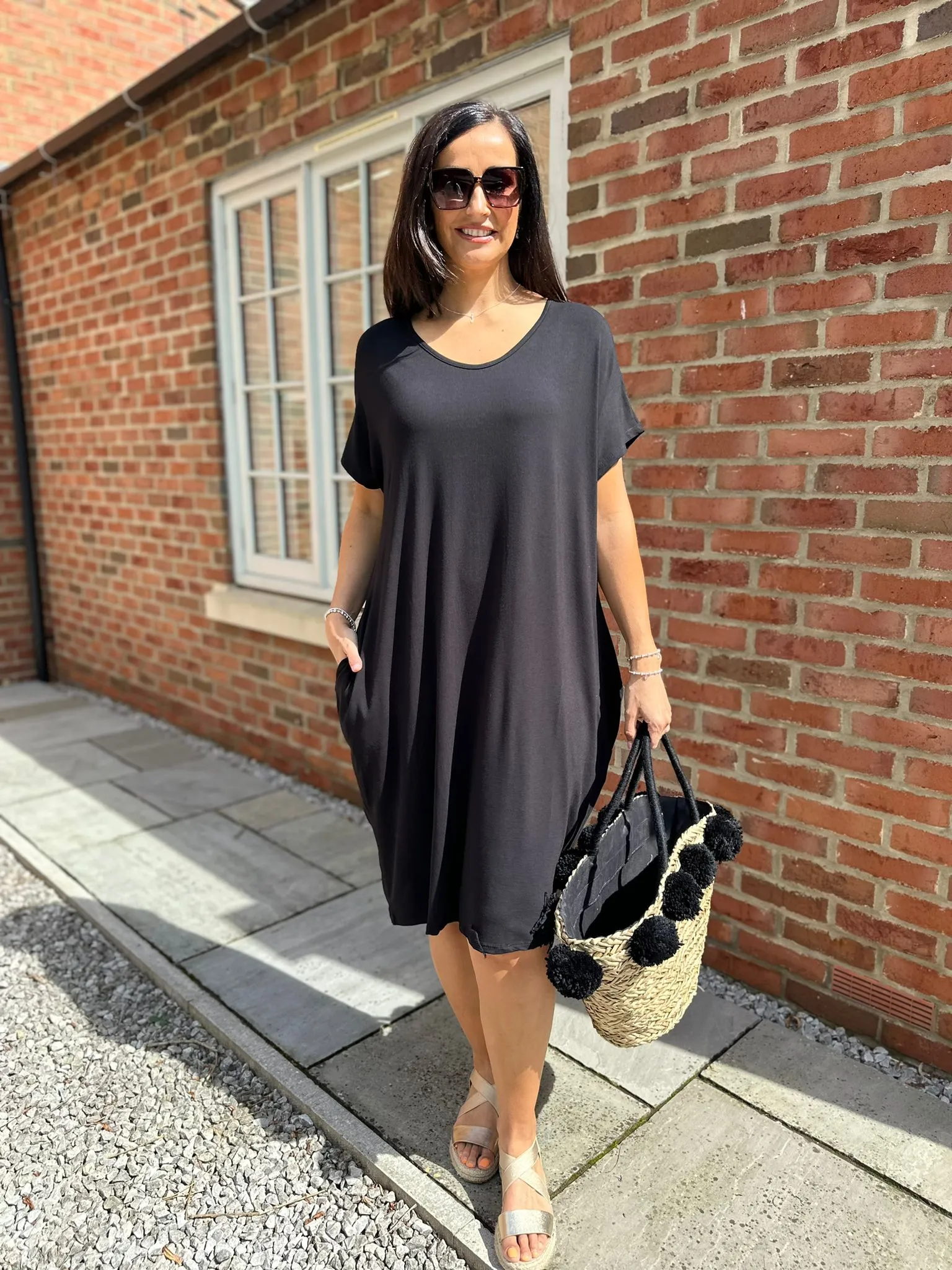 Black Tilletts T-Shirt Dress Tammy