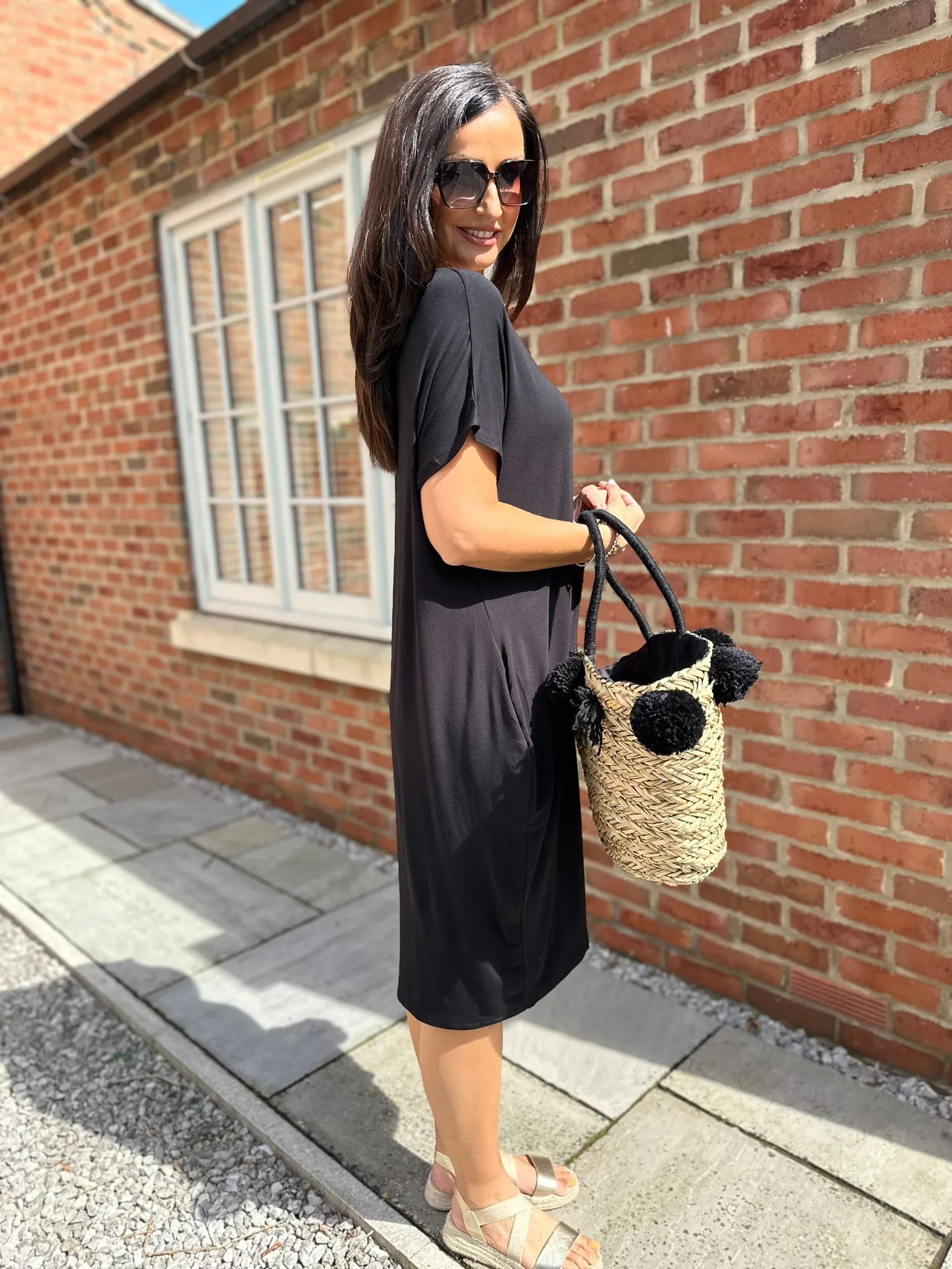 Black Tilletts T-Shirt Dress Tammy