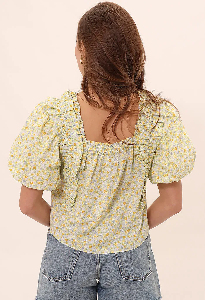 Blossom Blouse-Yellow