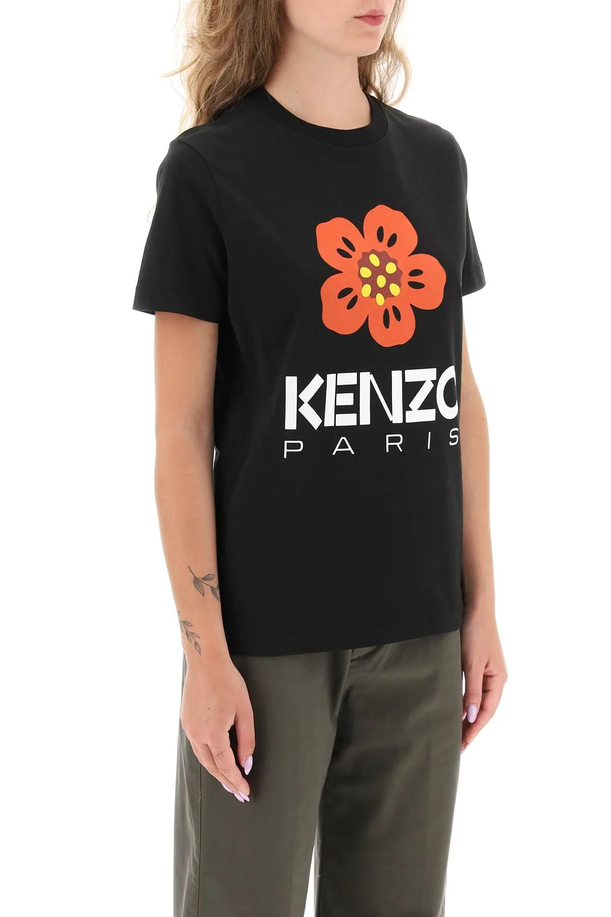 Boke Flower Printed T Shirt