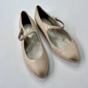 Bonpoint Cream & Gold Mary-Jane Shoes: Size EU 31