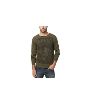 Buffalo David Bitton Mens Wicrane Print Pullover Sweater