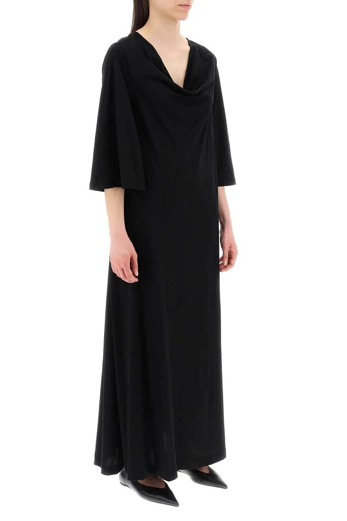 By Malene Birger Replace With Double Quoteyalia Maxi Dress In Jersey   Black