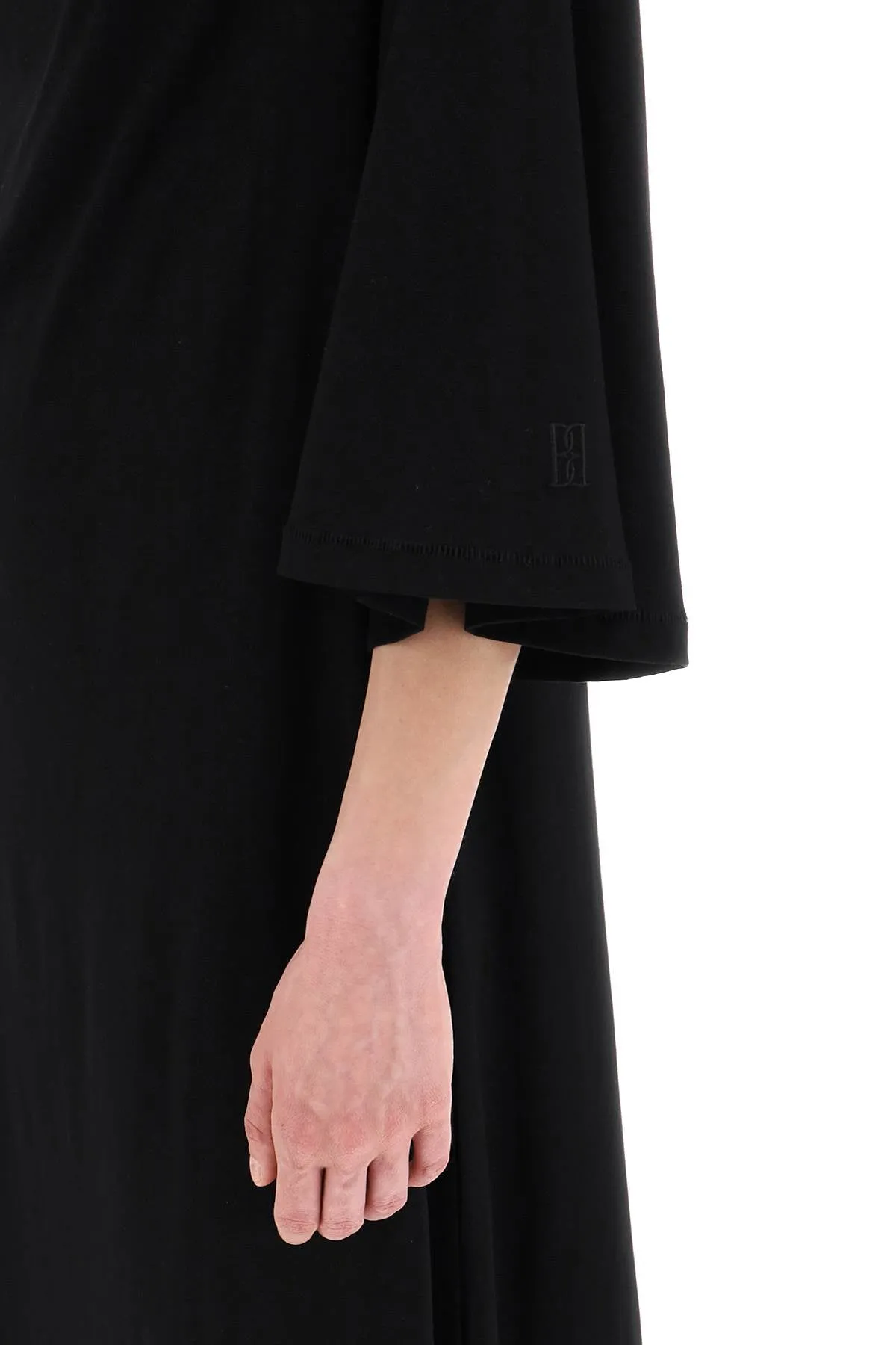 By Malene Birger Replace With Double Quoteyalia Maxi Dress In Jersey   Black