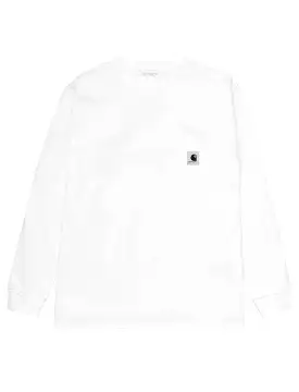 Carhartt WIP L/S Pocket T-Shirt White