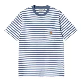 Carhartt WIP Seidler Pocket T-Shirt - Sorrent/White