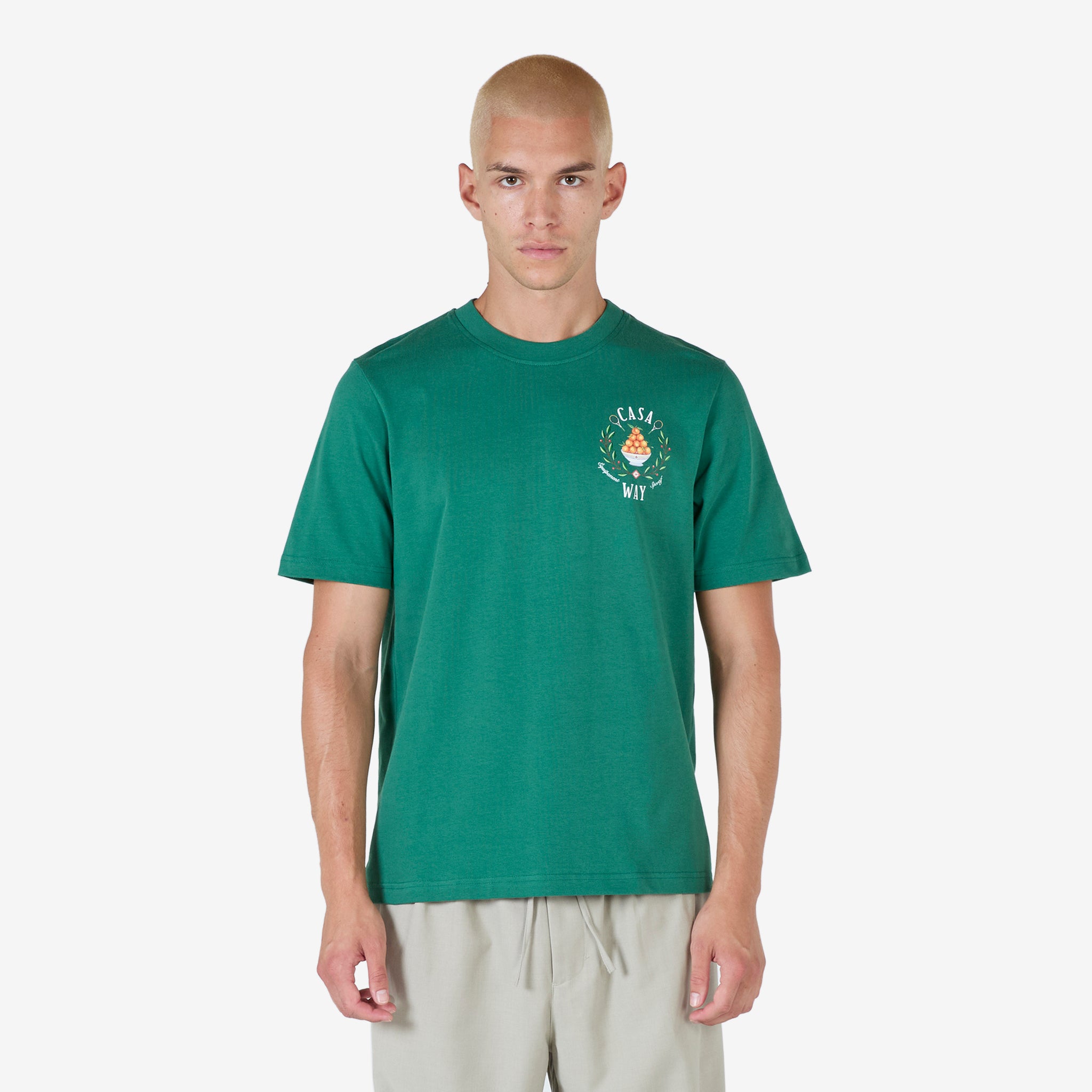 Casa Way Printed T-Shirt Evergreen