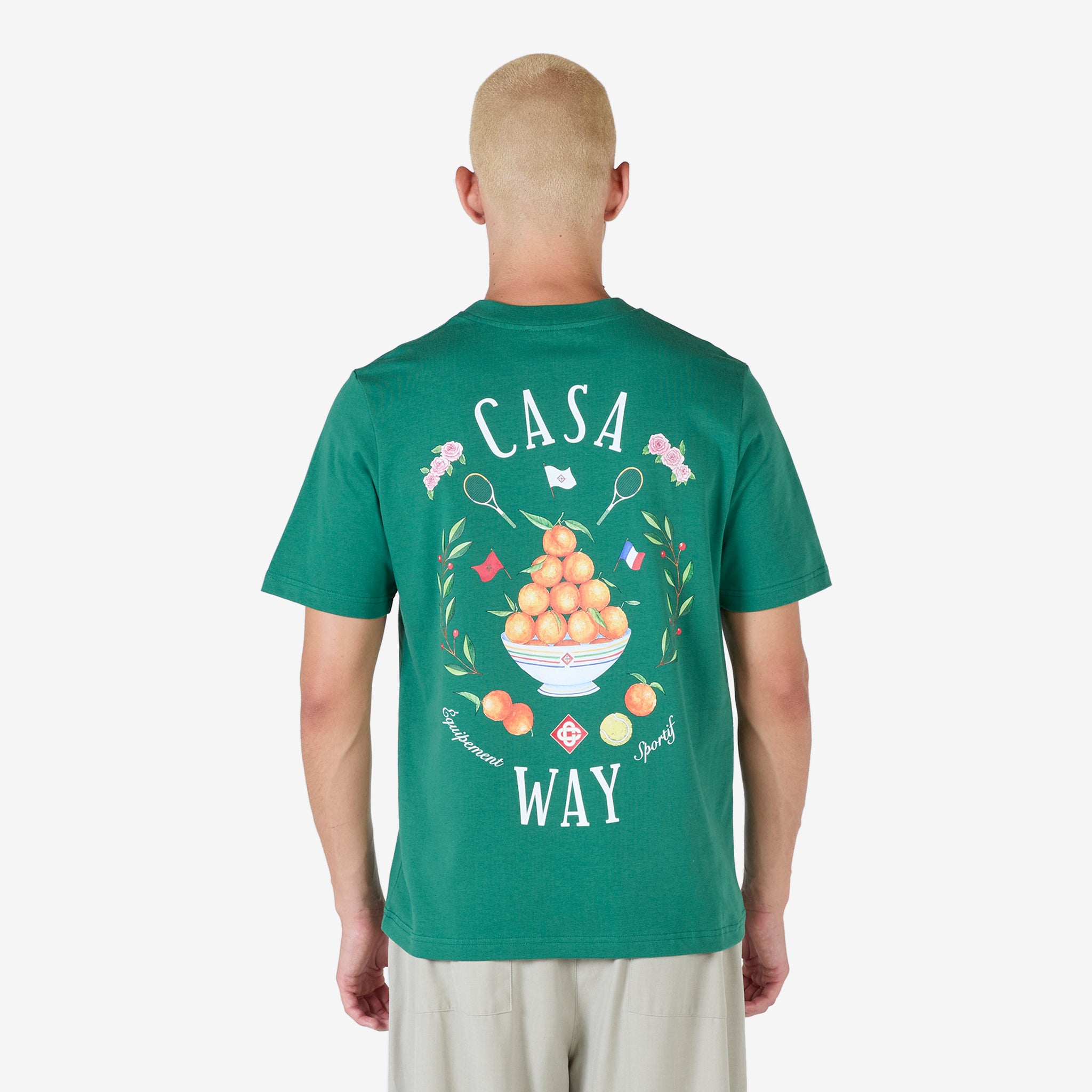 Casa Way Printed T-Shirt Evergreen