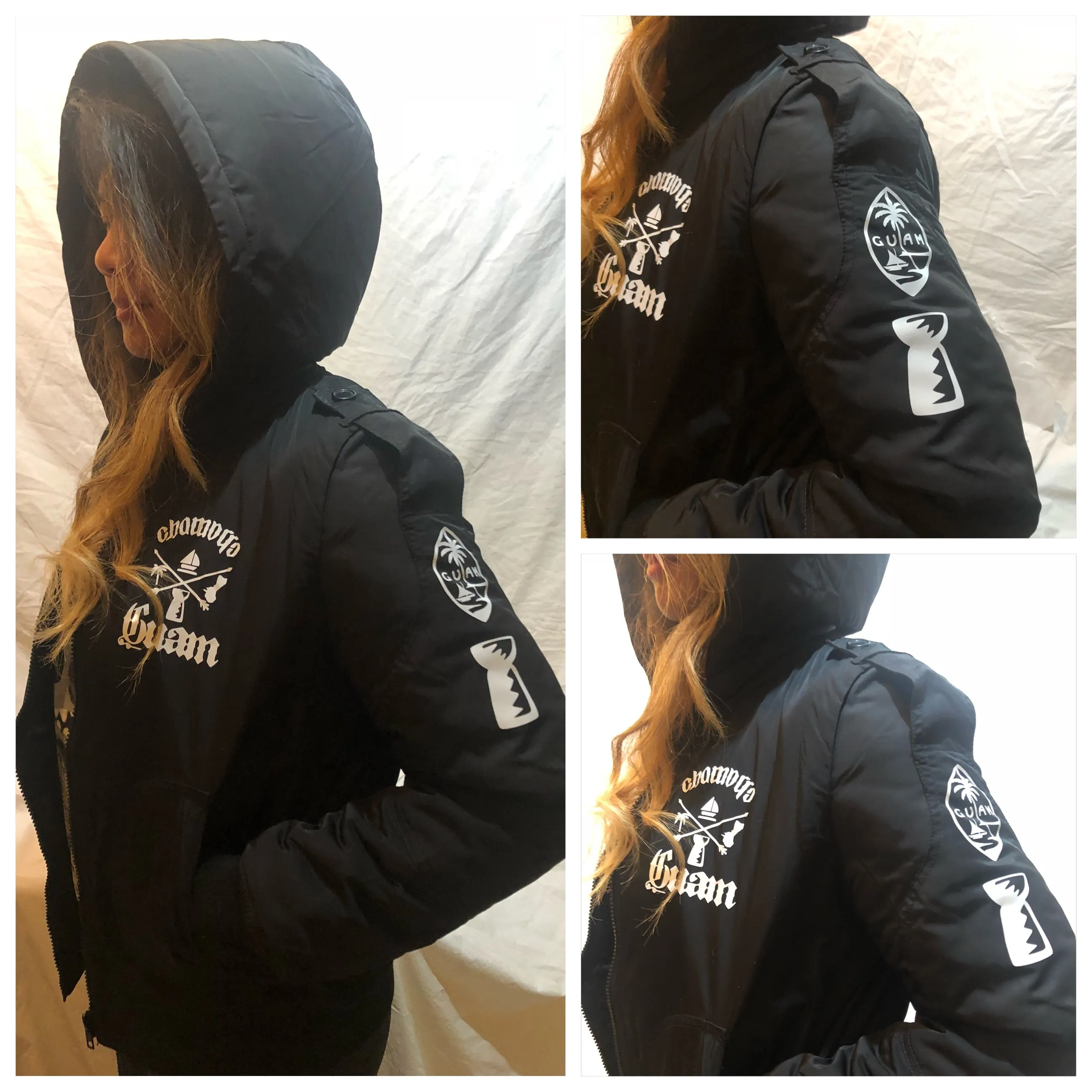 Chamorro Elements Hooded Bomber Jackets