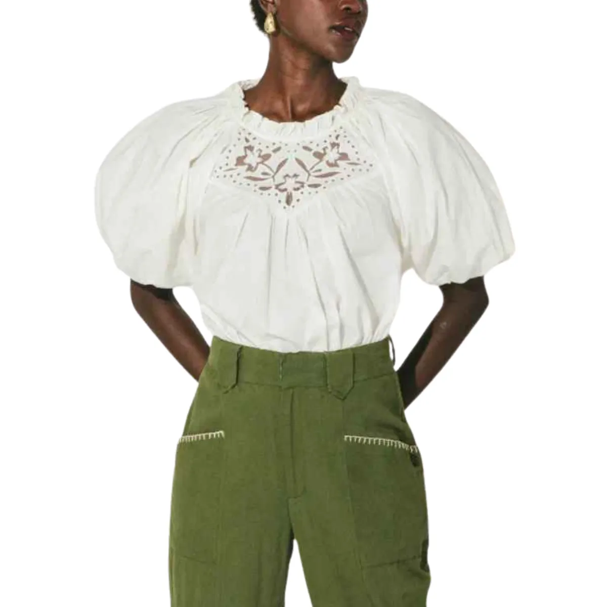 Cleobella Baylor Blouse - Ivory