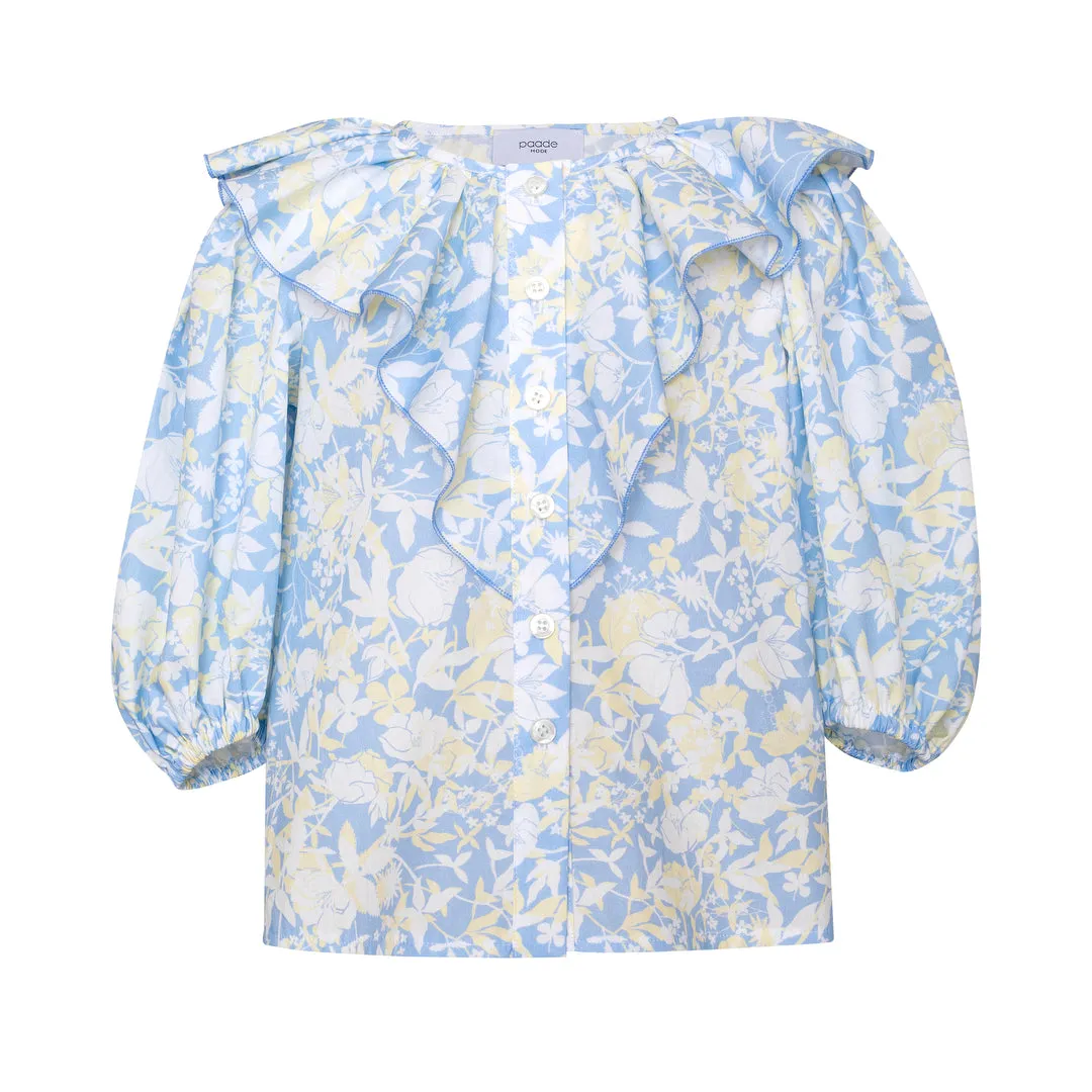 Cotton Blouse Anemone Blue