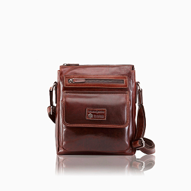 Crossbody Organiser Bag, Tobacco