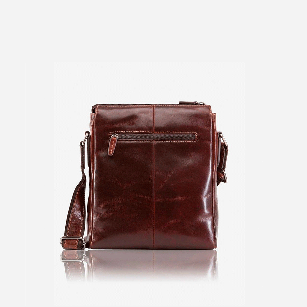 Crossbody Organiser Bag, Tobacco