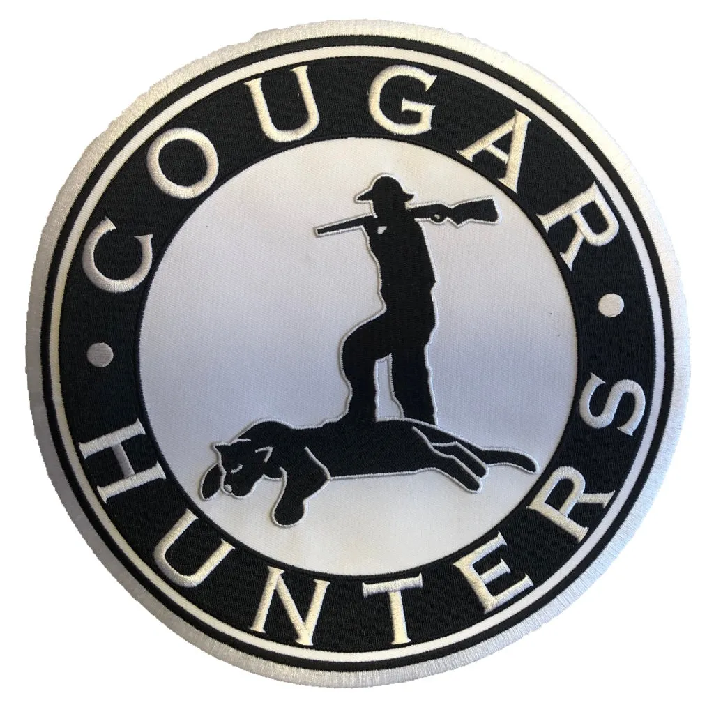 Custom Hockey Jerseys with a Cougar Hunters Embroidered Twill Logo