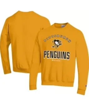 Cutter & Buck Men's NHL Pittsburgh Penguins Eco Powerblend Crewneck Sweatshirt