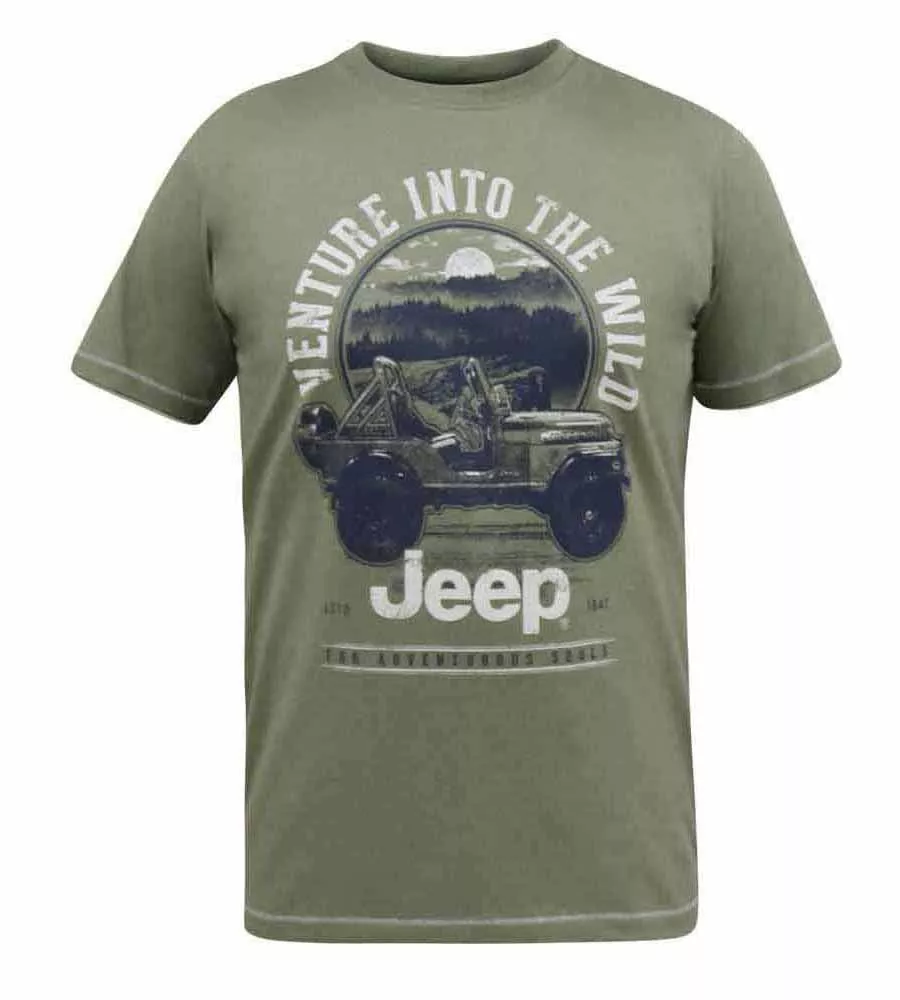 D555 Big Mens Jeep Printed T-Shirt Official Licensed Product (HIBBERT)