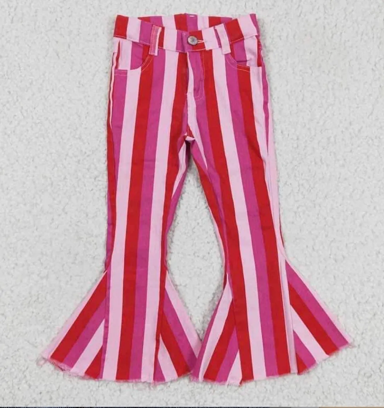 DAISY STRIPED GIRLS BELL BOTTOMS