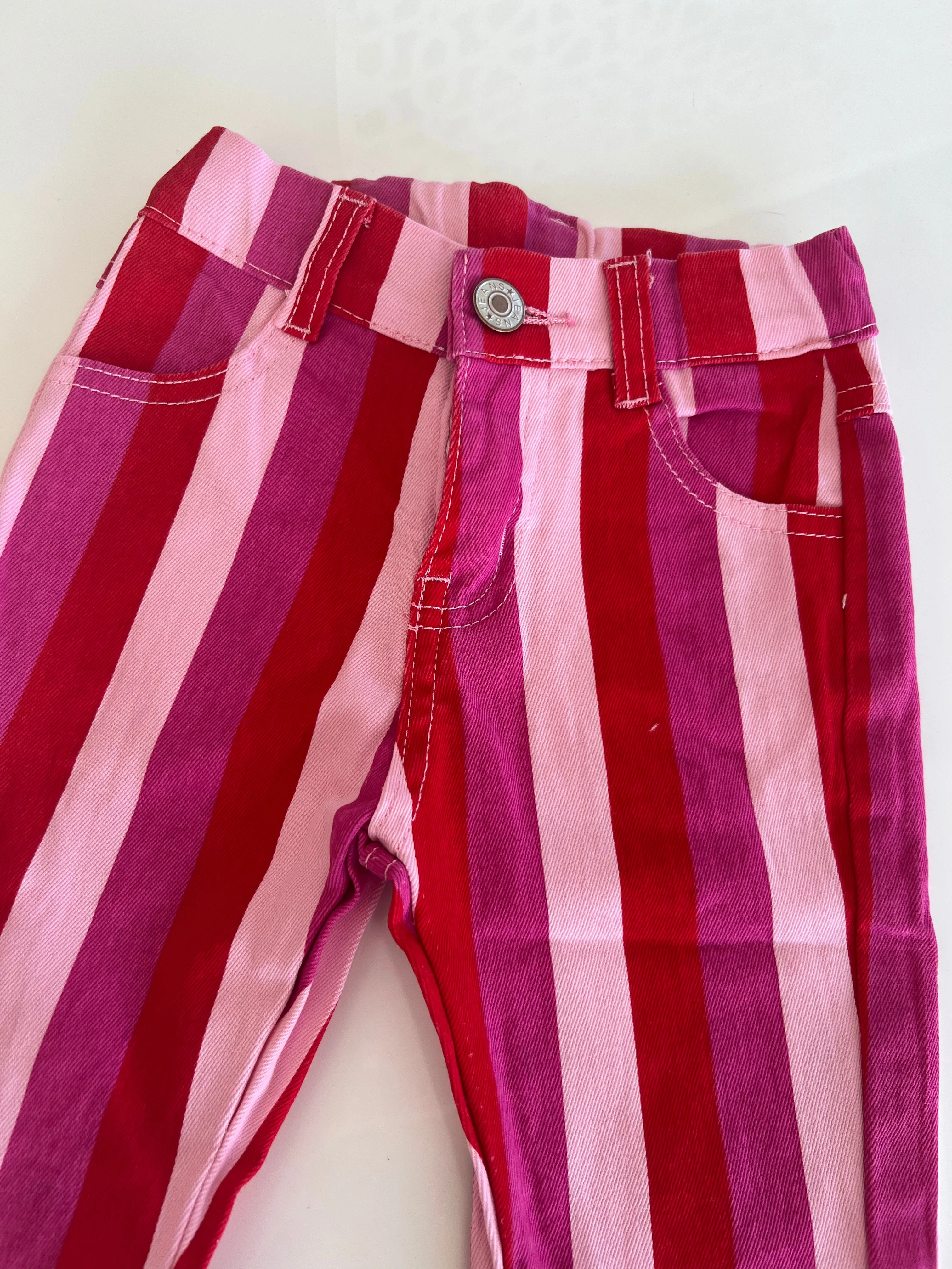 DAISY STRIPED GIRLS BELL BOTTOMS