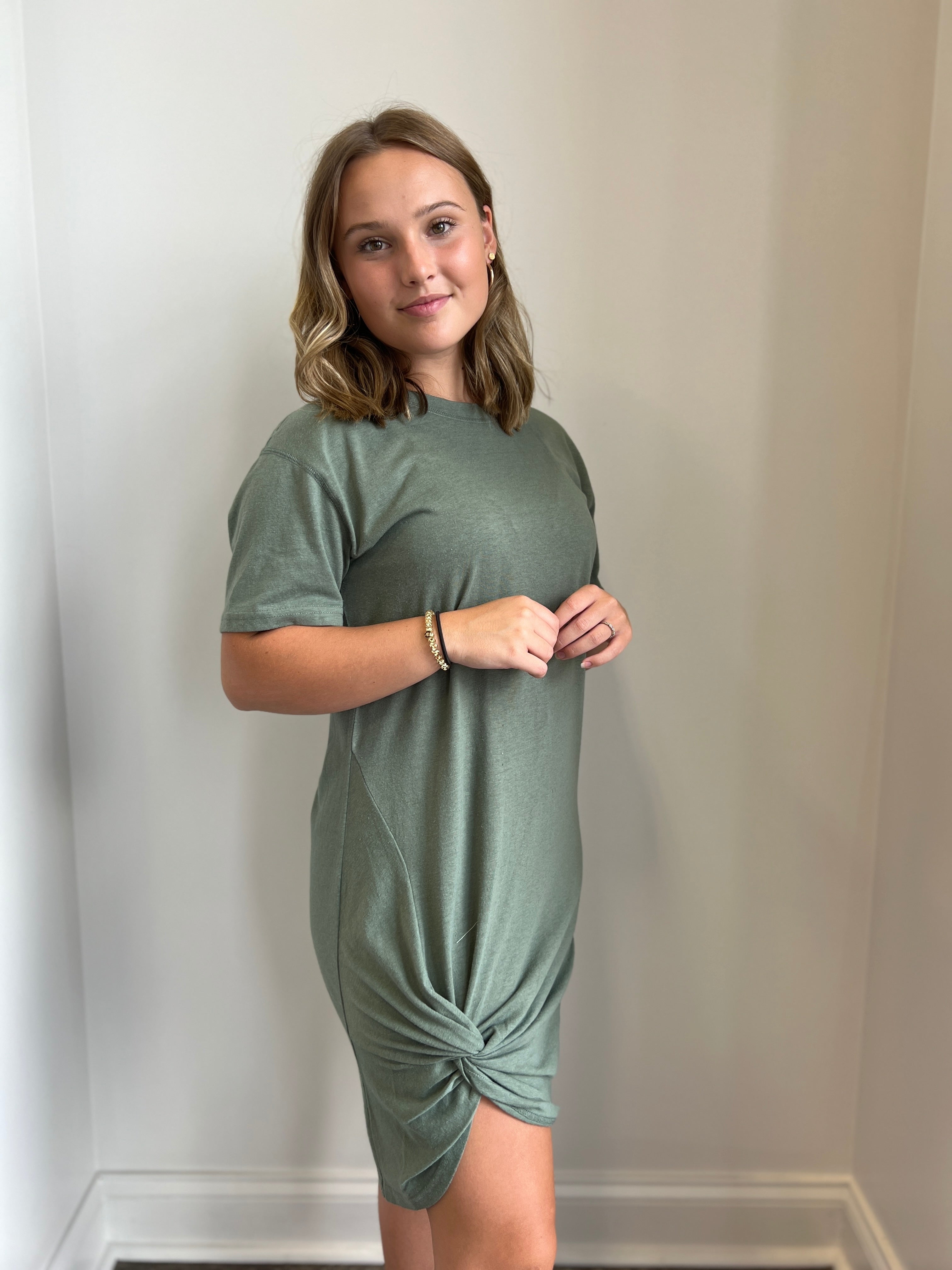 Denny Twist T-Shirt Dress