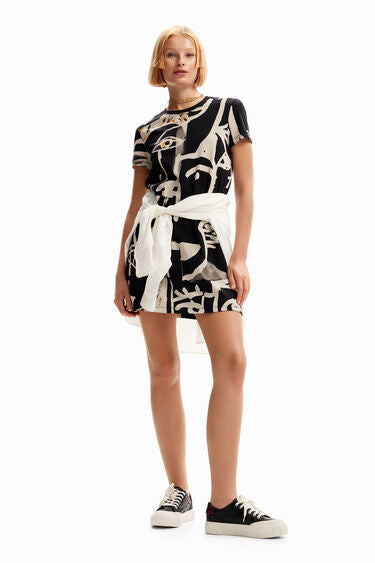 Desigual Face Mini T-Shirt Dress