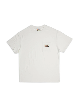 DEUS T-SHIRT TANGO POCKET VINTAGE WHITE