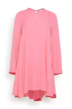 Double Georgette Long Sleeve Dress in Bubble