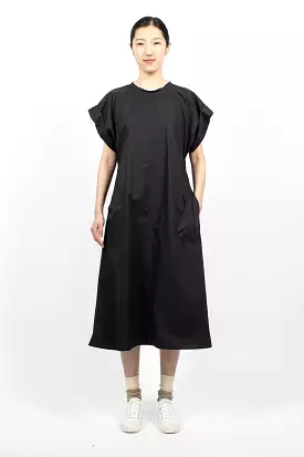 Ducie Long Dress Woven Black