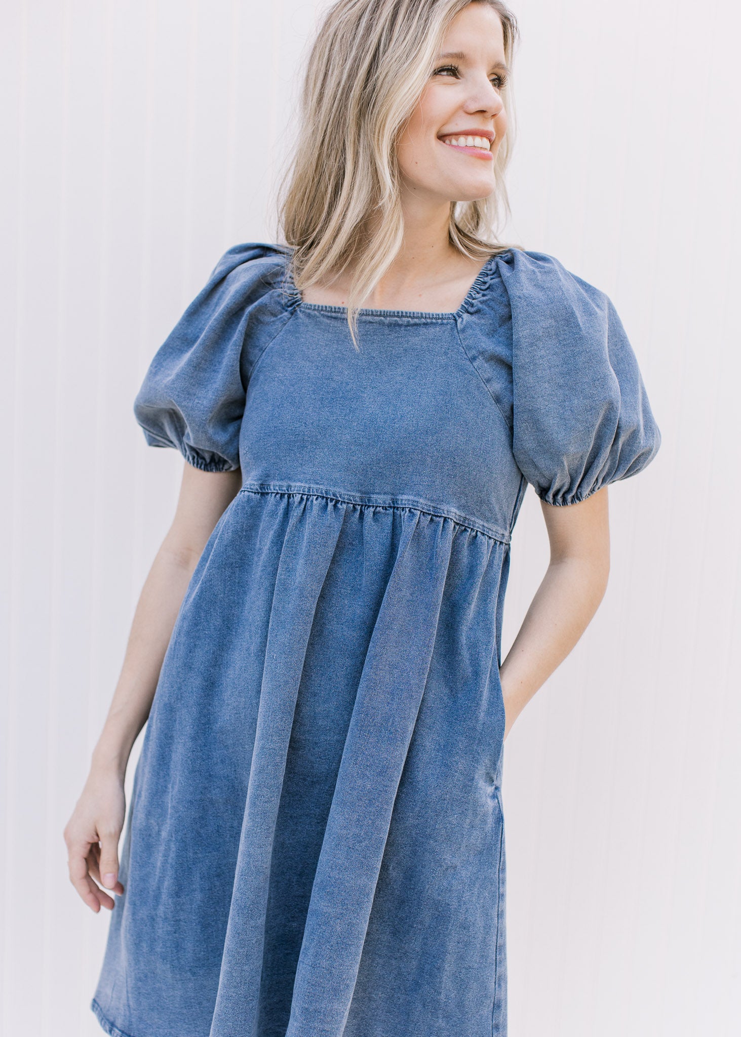 Faded Denim Cutie Pie Dress