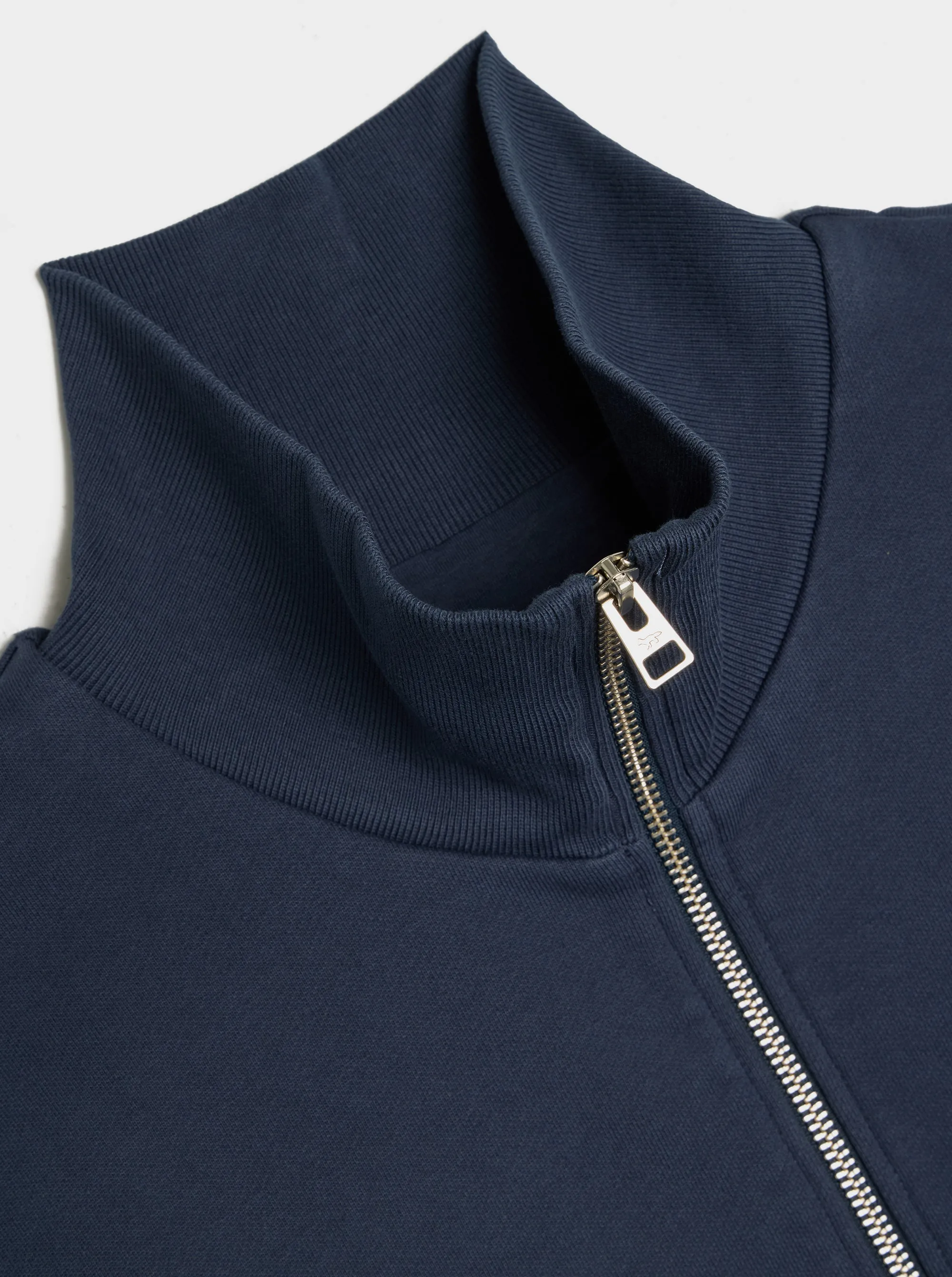 Fox Head Patch Comfort Half Zip Sweatshirt, Ink Blue