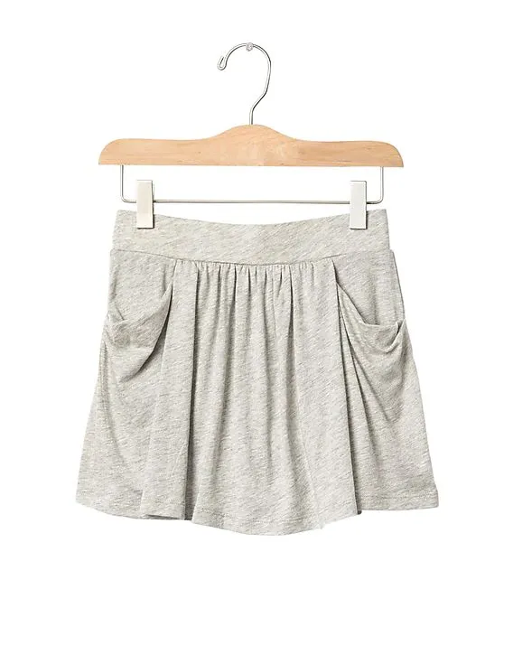 GAP Girls Grey Drapey Pocket Skort