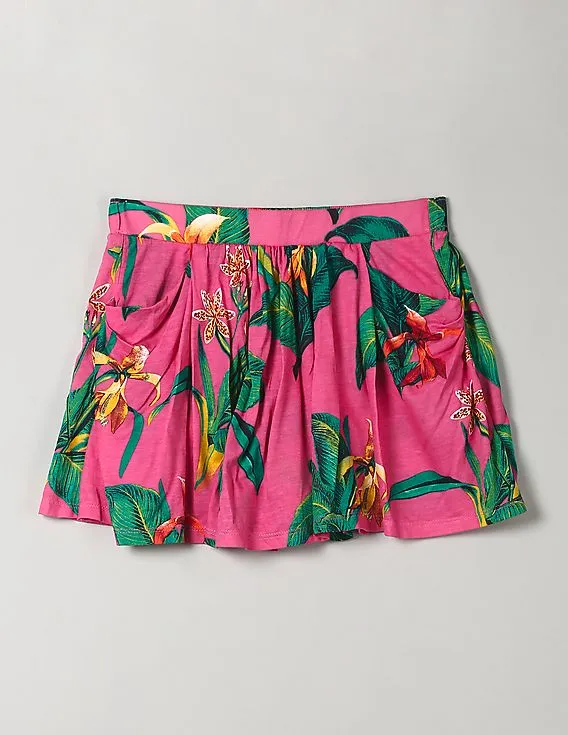 GAP Girls Pink Drapey Pocket Skort