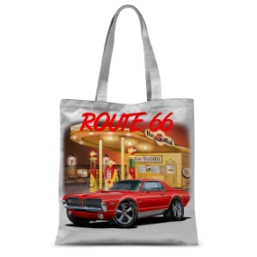 Gas Station Mercury Cougar Classic Sublimation Tote Bag