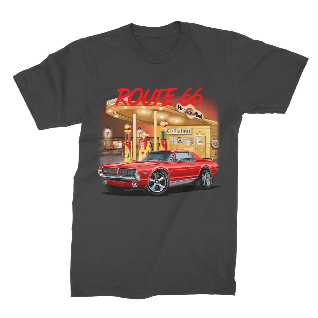 Gas Station Mercury Cougar Premium Jersey Men's T-Shirt