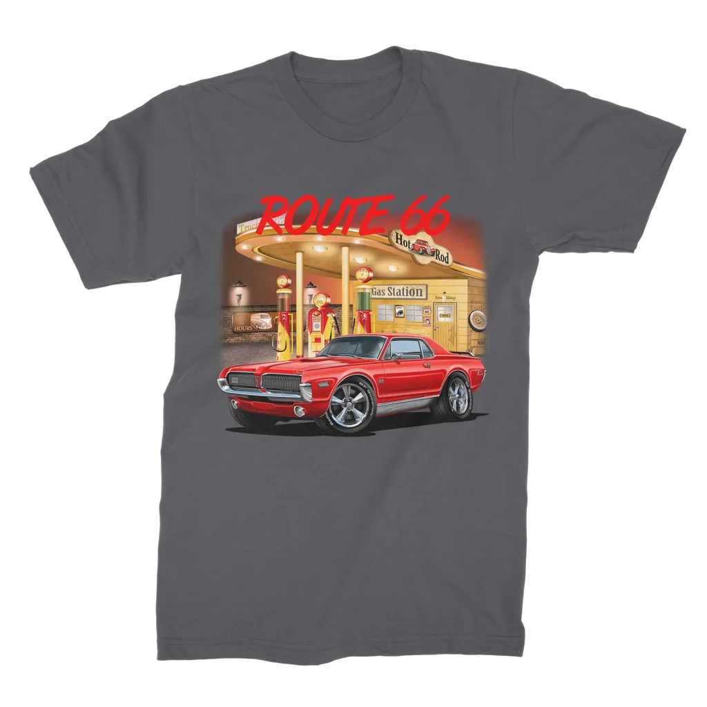 Gas Station Mercury Cougar Premium Jersey Men's T-Shirt