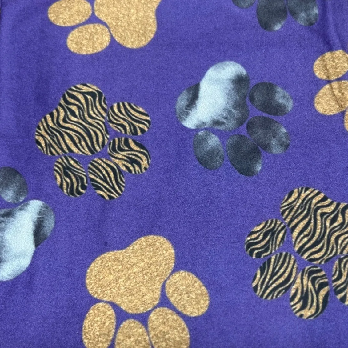 Golden Paw Purple Soft Leggings