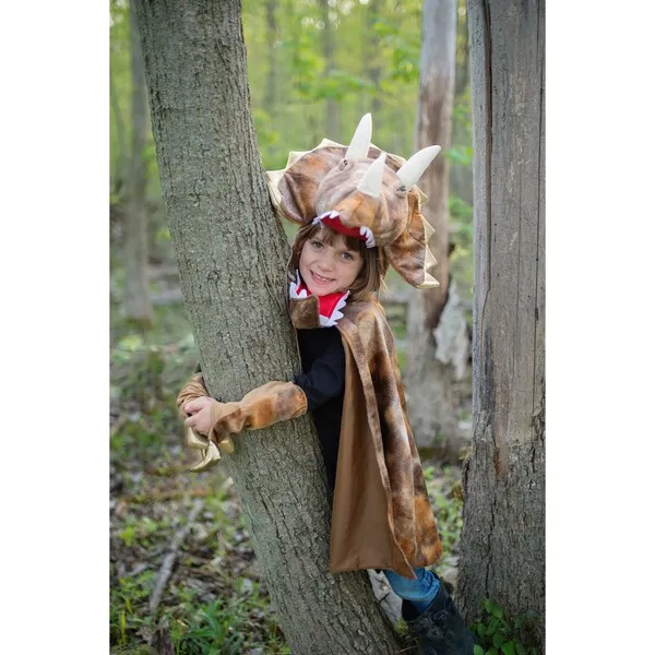 Great Pretenders Grandasaurus Triceratops Cape and Claws Size 4-6