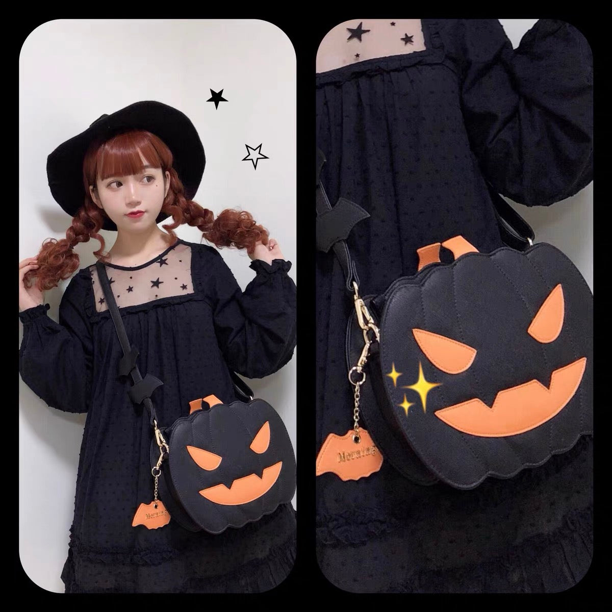 Halloween pumpkin crossbody bag